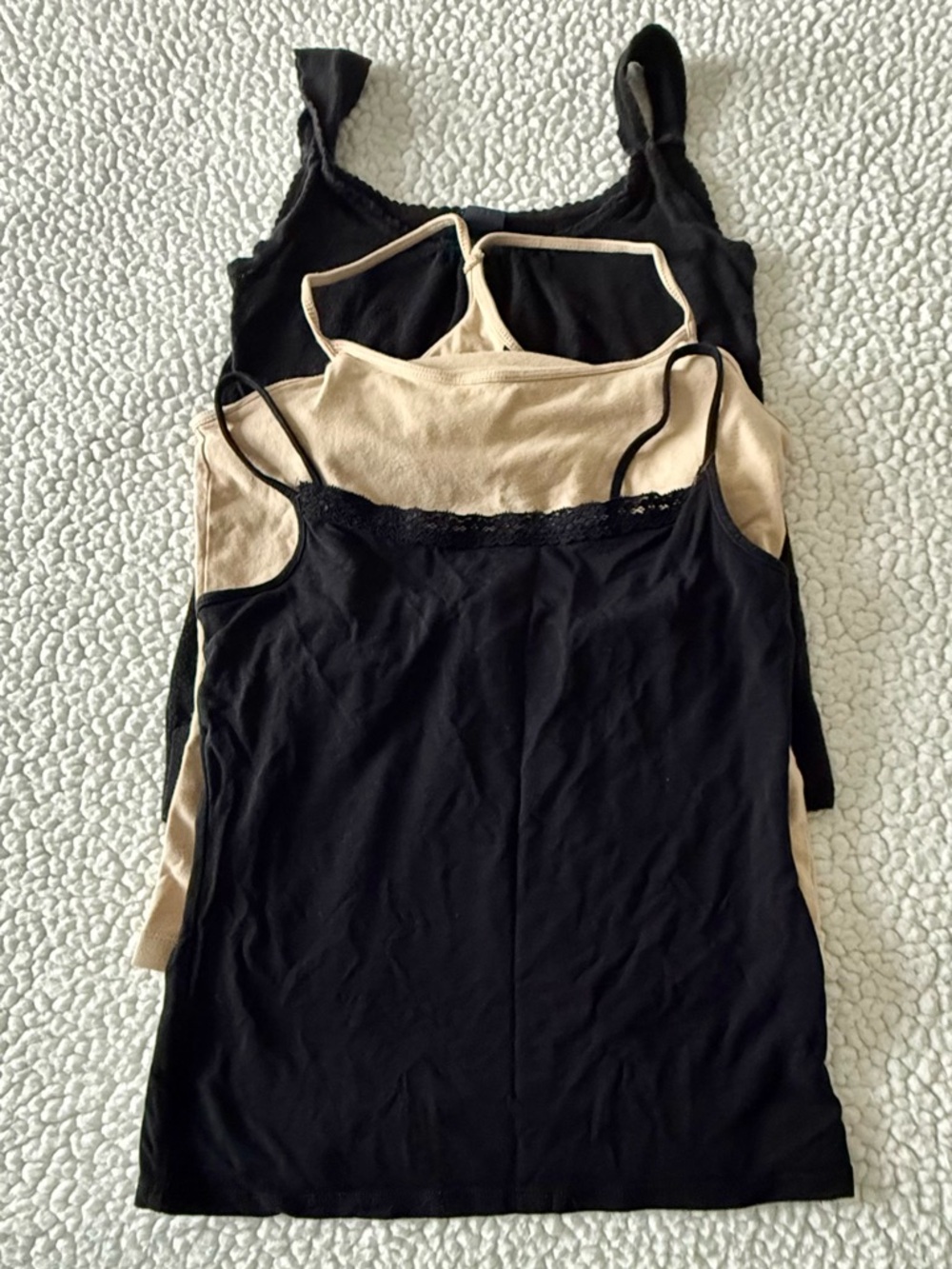 GAP Women’s Camisole Tank - Black and Beige